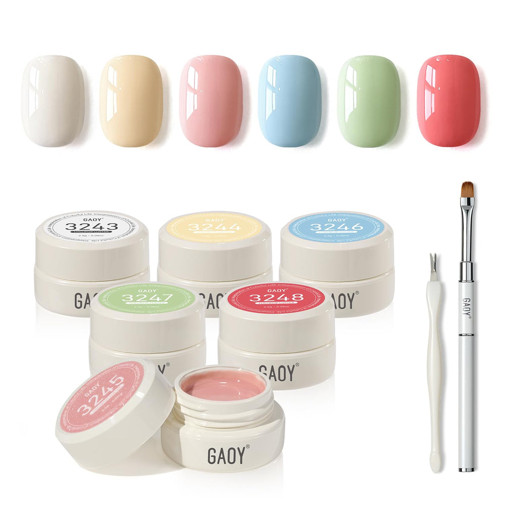 GAOY esmalte gel blanco para base neutra en manicuras