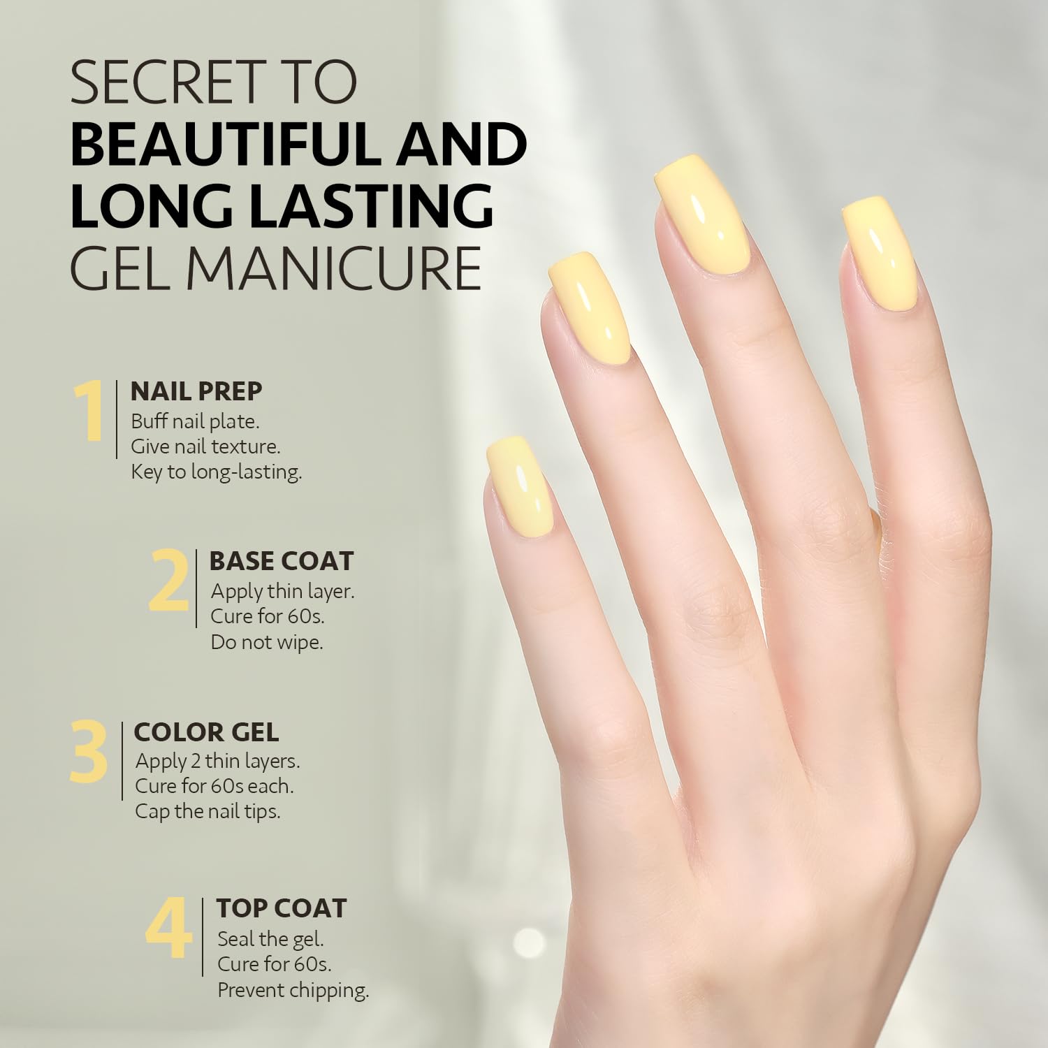 GAOY Pastel Gel Lemon Pie con acabado brillante y duradero.