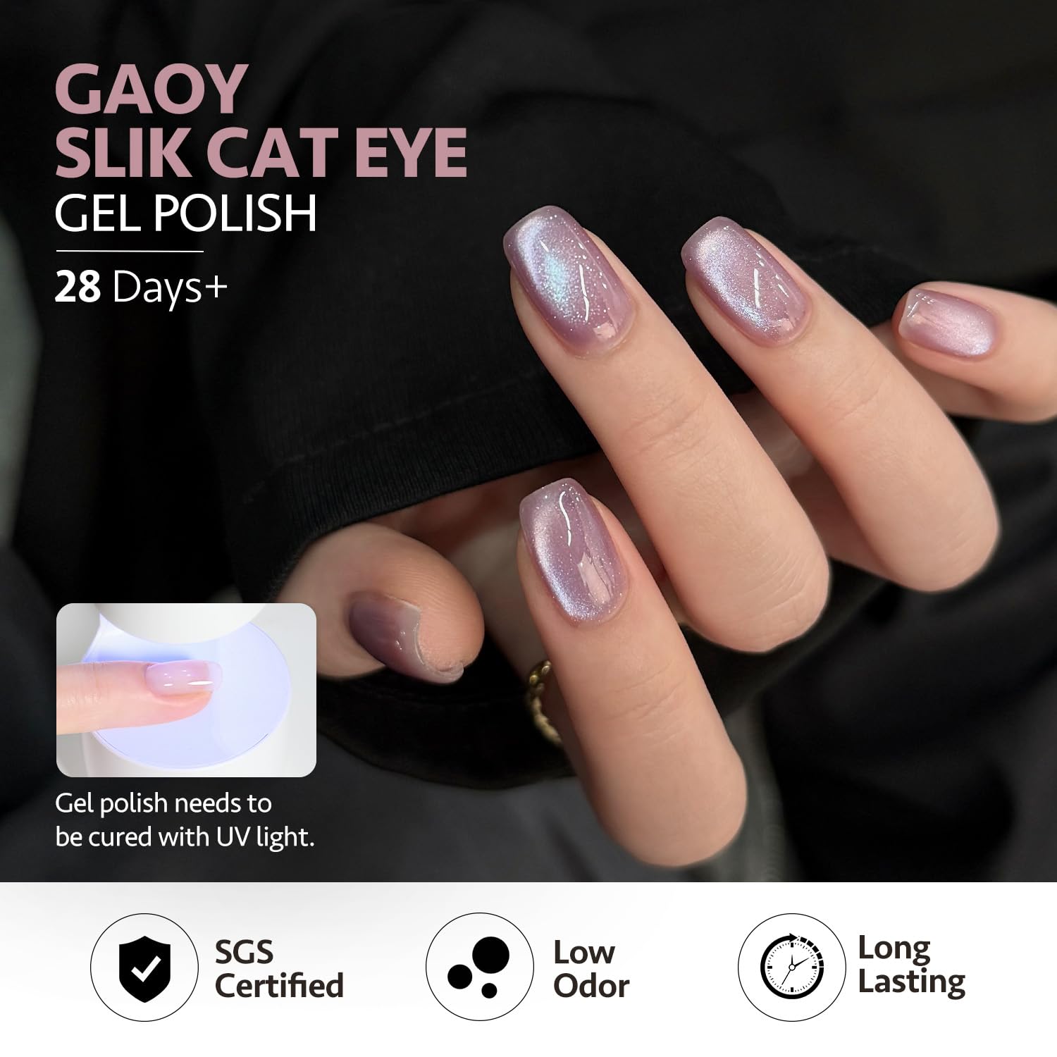 GAOY preparación de uñas con lijado suave para adherencia duradera