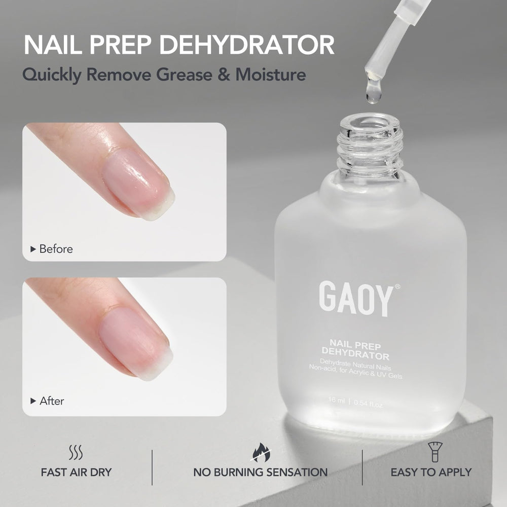 GAOY primer para uñas, adhesión mejorada para gel en casa.