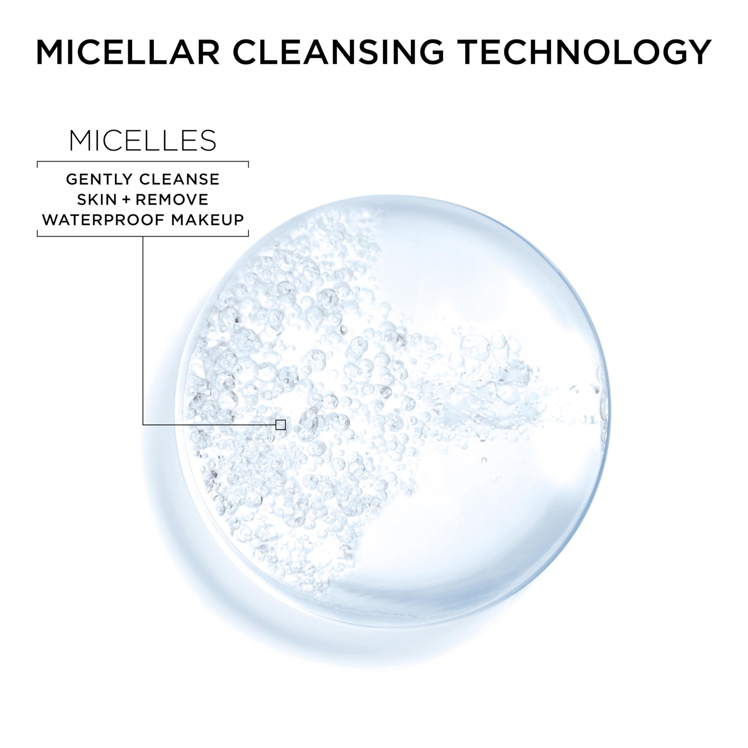 Garnier Tecnología micelar que atrapa suciedad y grasa sin frotar.