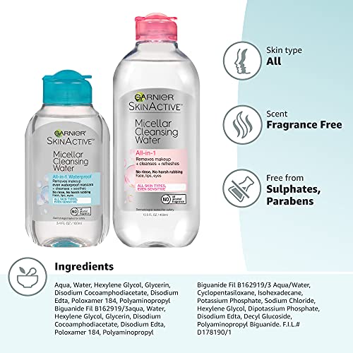 Garnier Agua micelar sin sulfatos ni parabenos, fórmula limpia