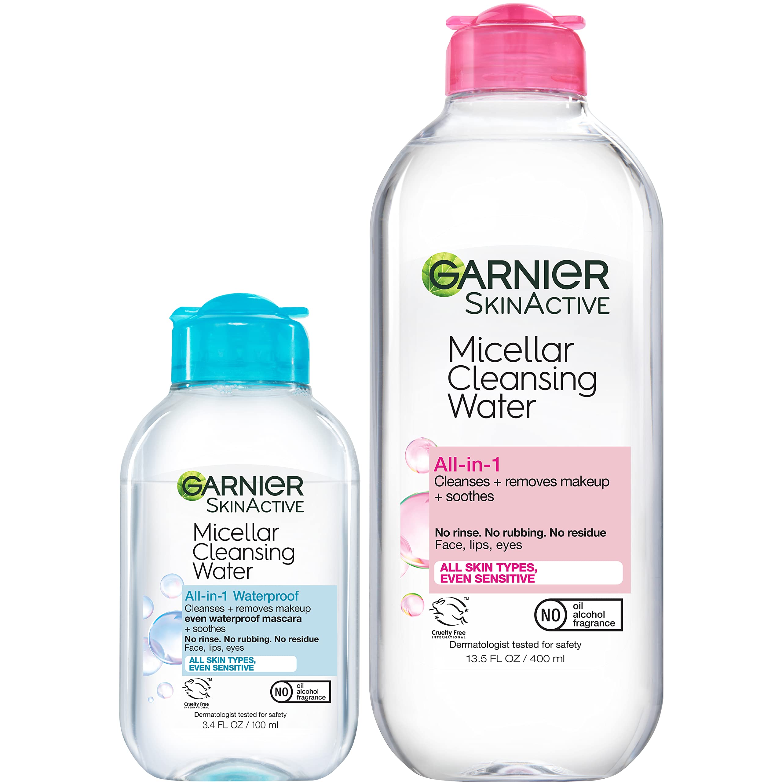 Garnier Agua micelar limpiadora facial en botella, uso diario sin enjuague