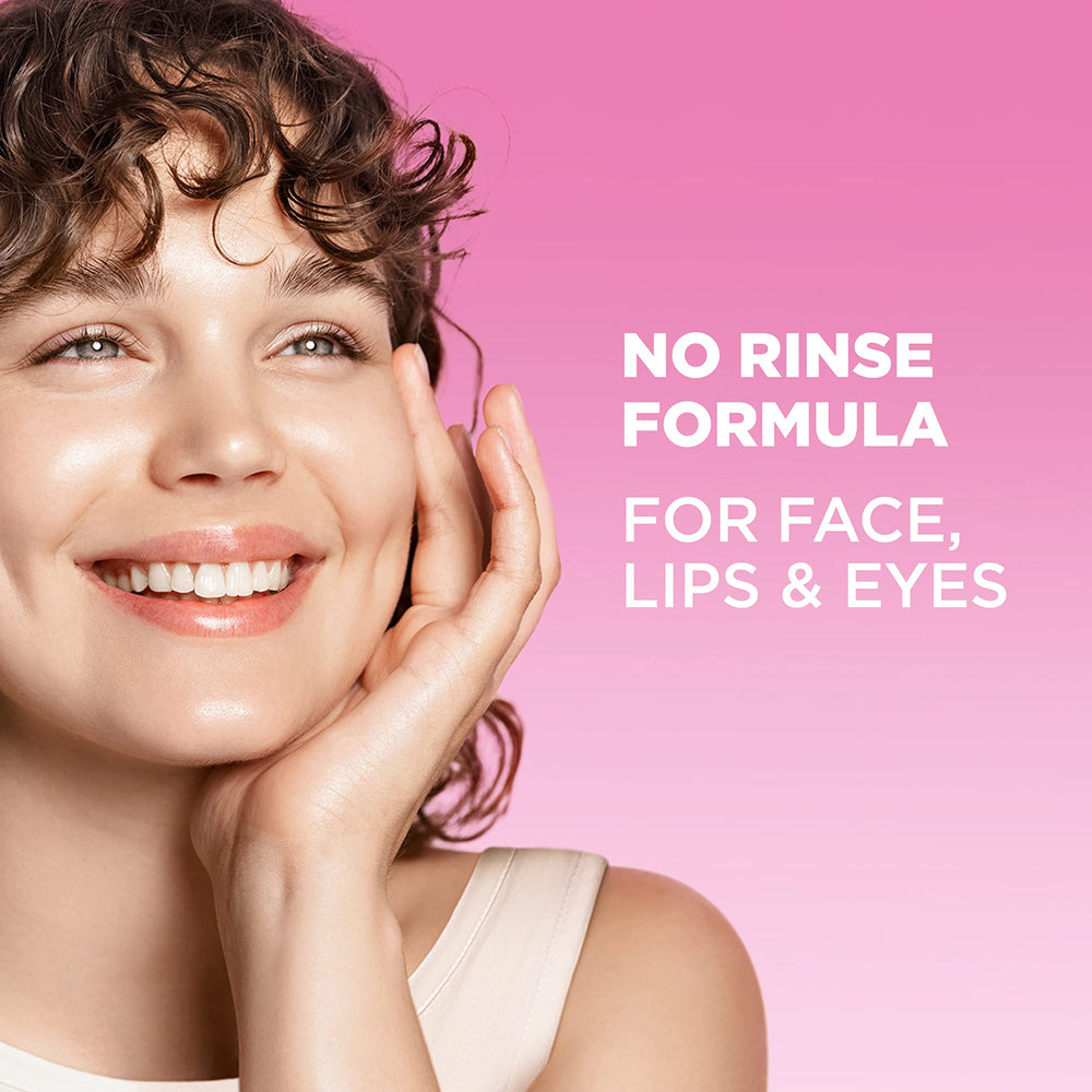 Disco desmaquillante usado con Garnier Agua Micelar Rosa para retirar maquillaje.