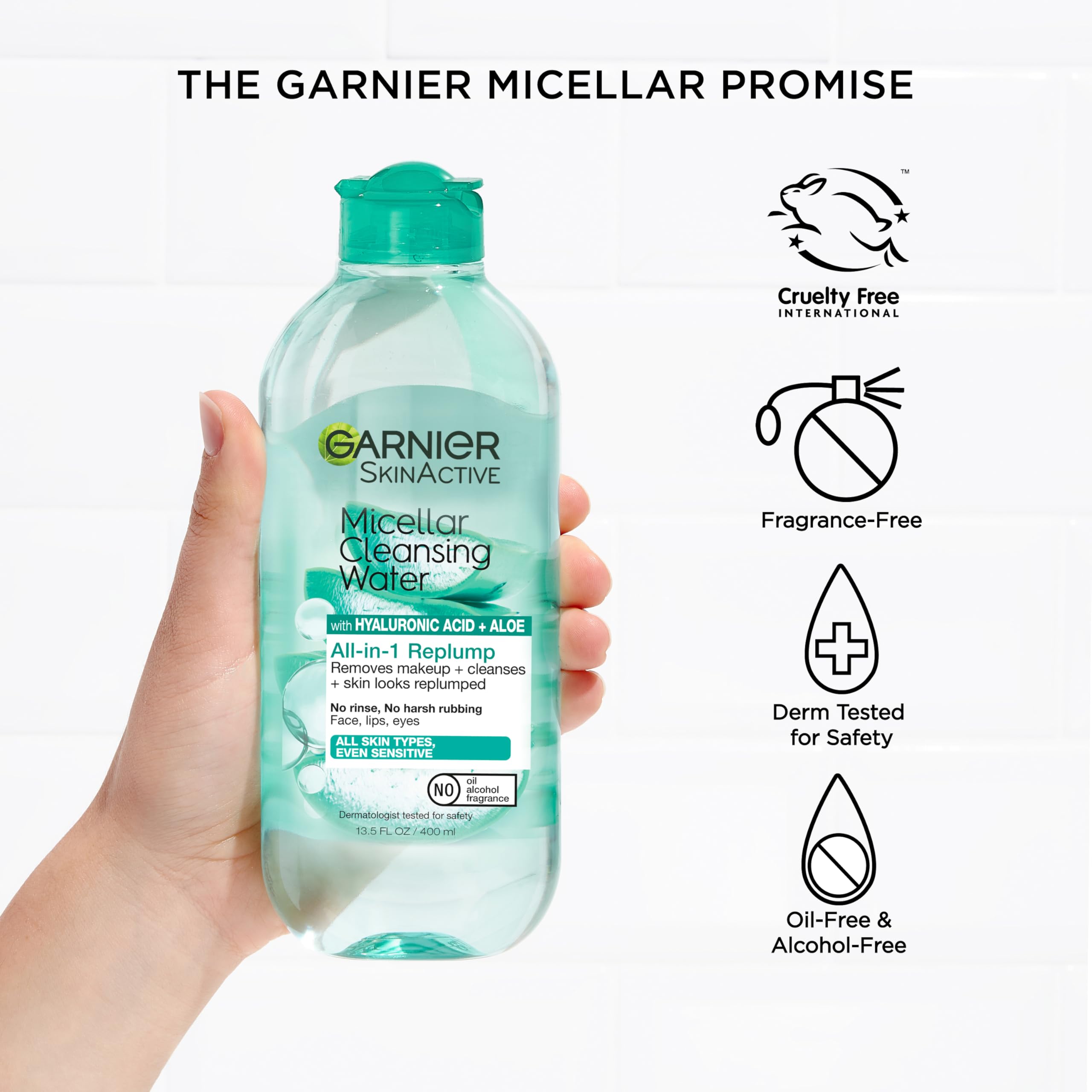 Garnier Aloe Vera, componente hidratante que ayuda a mantener la piel fresca.