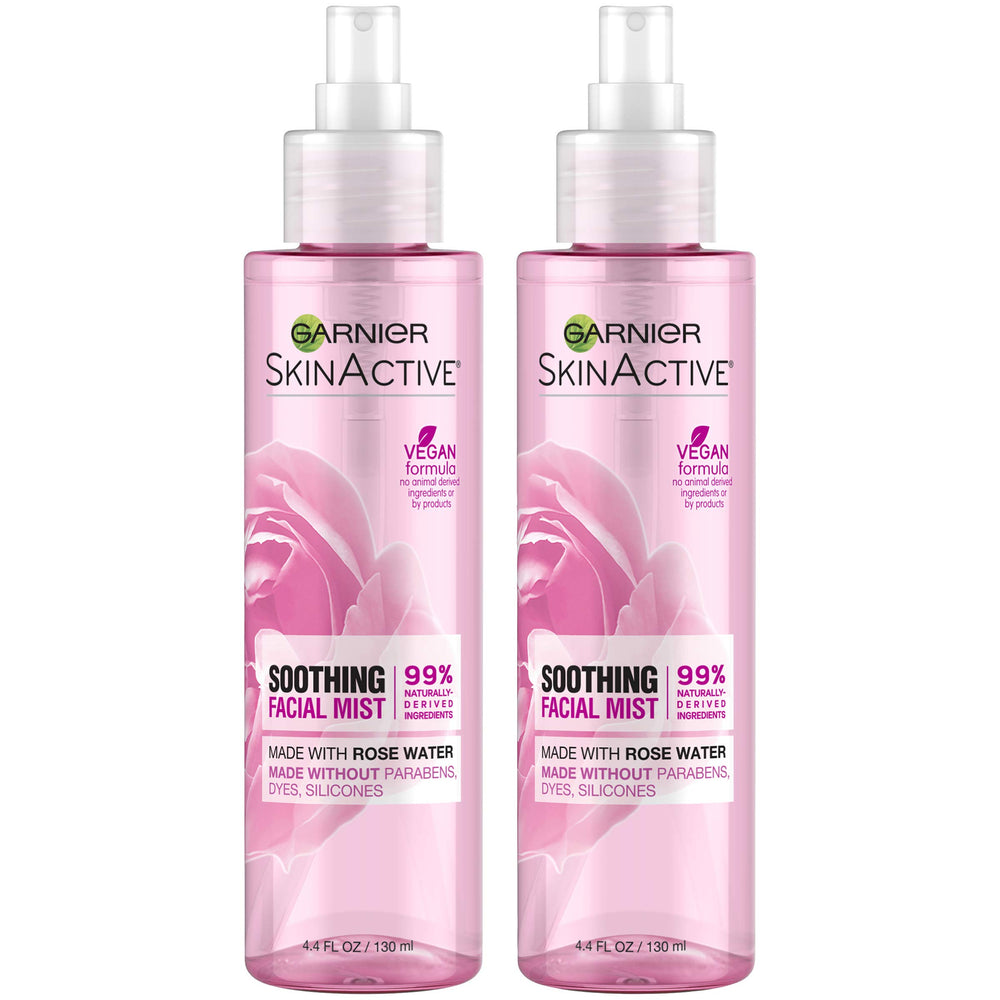 Garnier bruma facial con agua de rosas para hidratación rápida en piel sensible