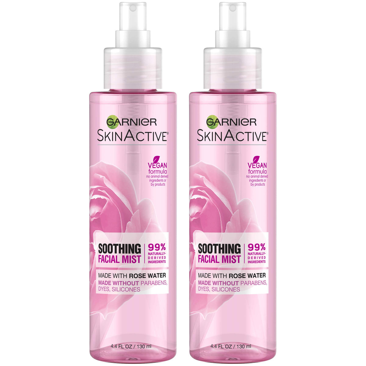 Garnier bruma facial con agua de rosas para hidratación rápida en piel sensible
