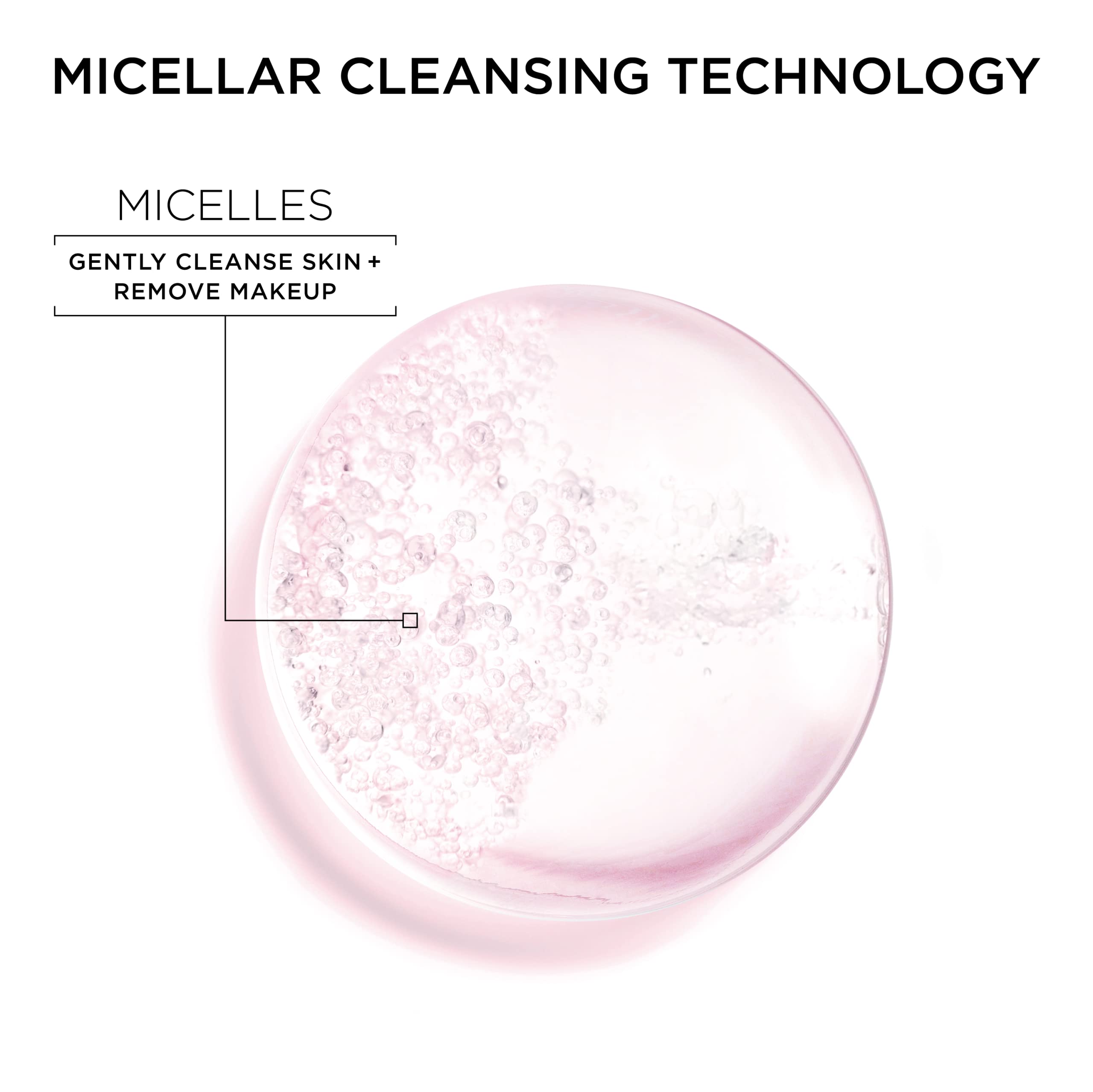 Fórmula de Garnier Agua Micelar sin alcohol y sin fragancia para piel sensible.