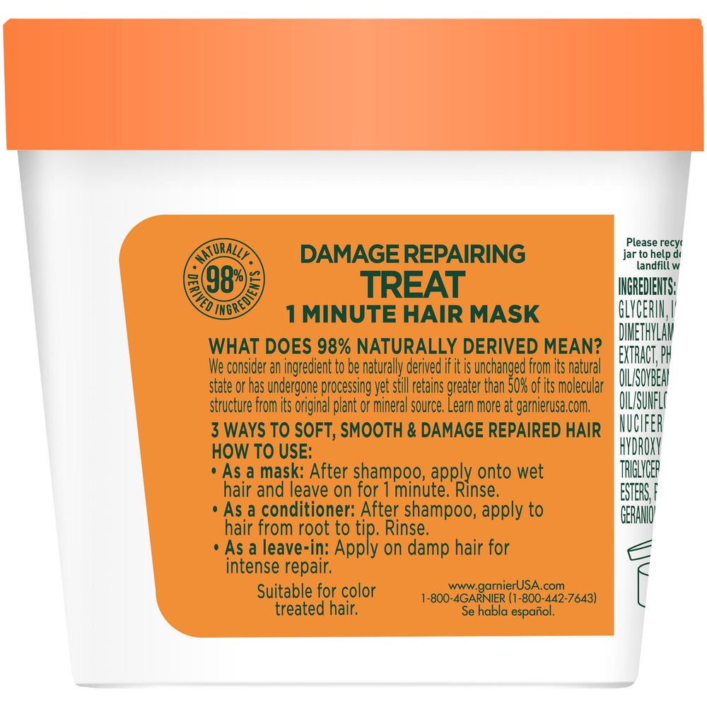 Cabello brillante y saludable gracias a la papaya de Garnier Fructis.