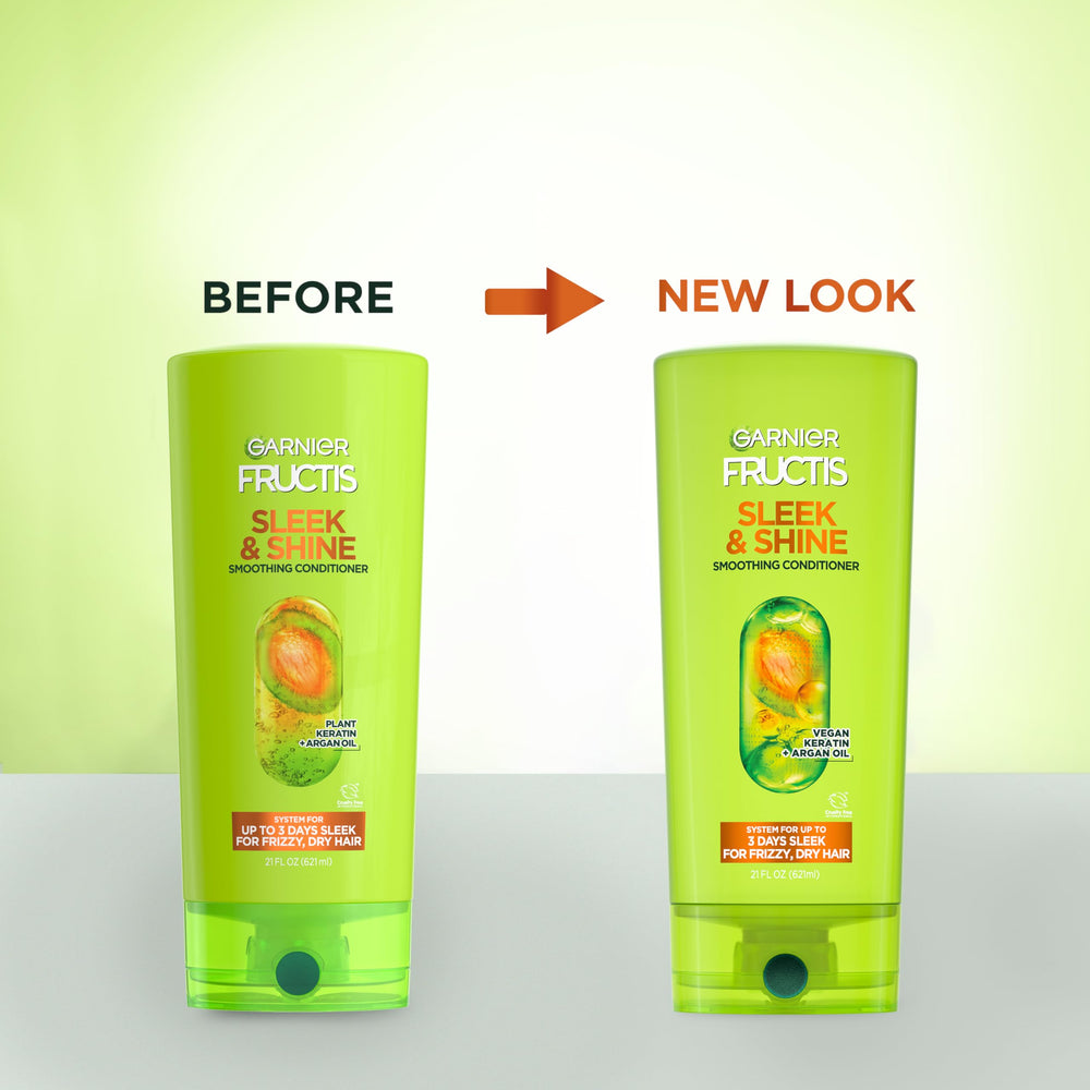 Condicionador Garnier Fructis con proteína de fruta para fortalecimiento ligero.