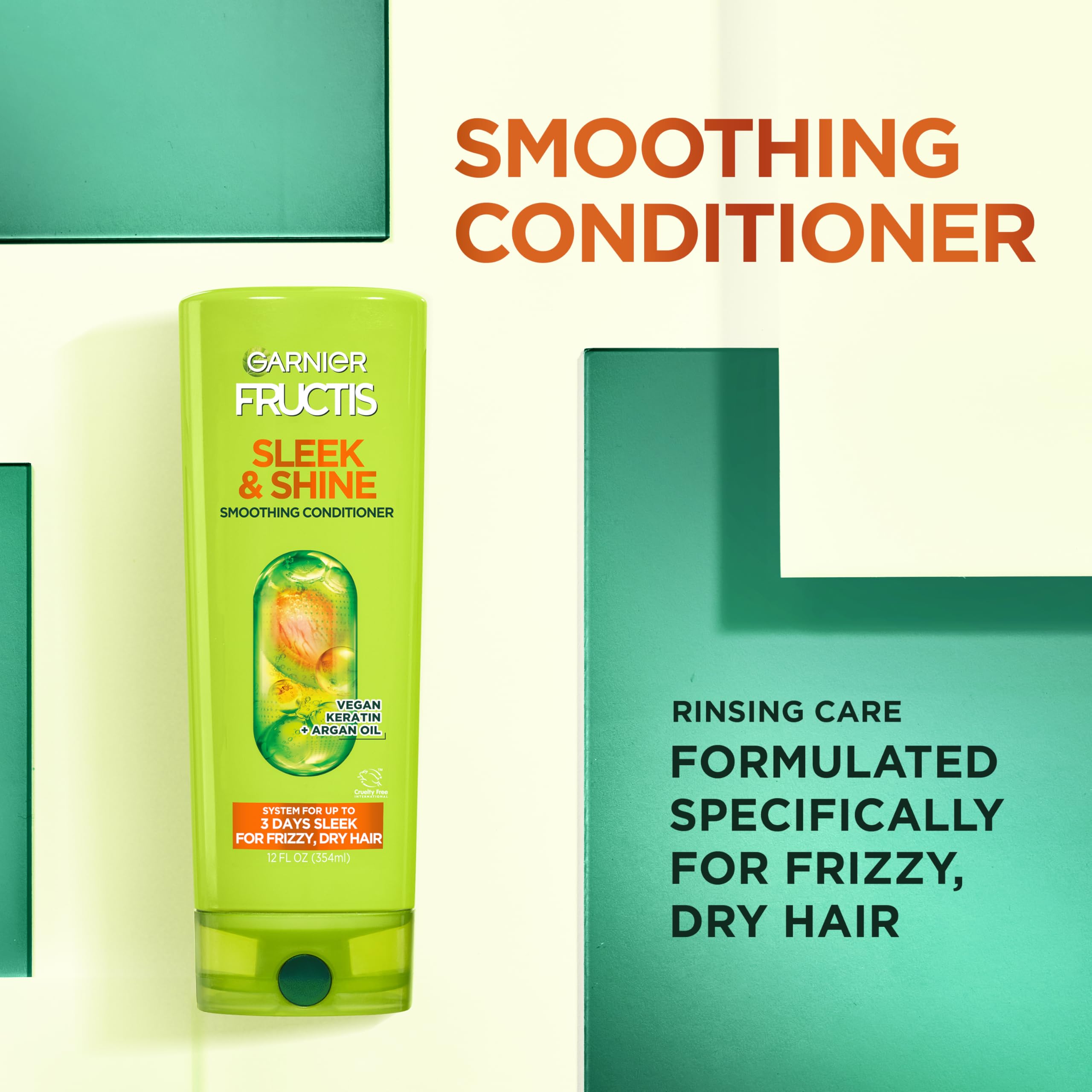 Garnier Fructis Condicionador sin parabenos en envase para cuidado diario.