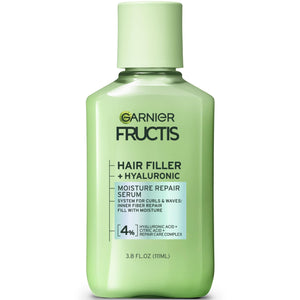 Garnier Fructis Hair Filler, botella con suero hidratante para rizos
