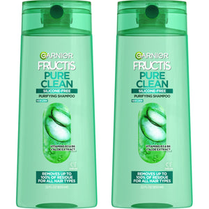 Garnier Fructis Pure Clean, botella purificante sin silicona para cabello limpio