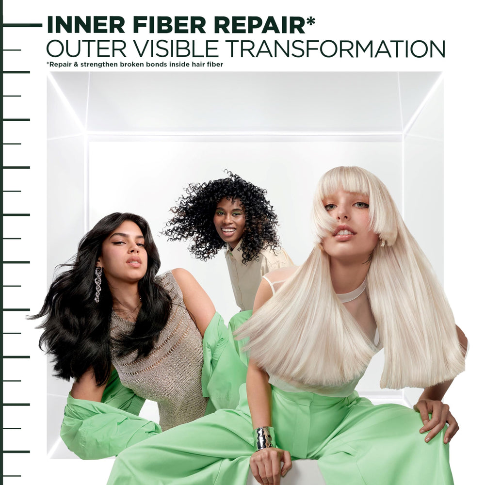 Garnier Fructis Fortalecimiento: resultado de cabello visible y saludable.