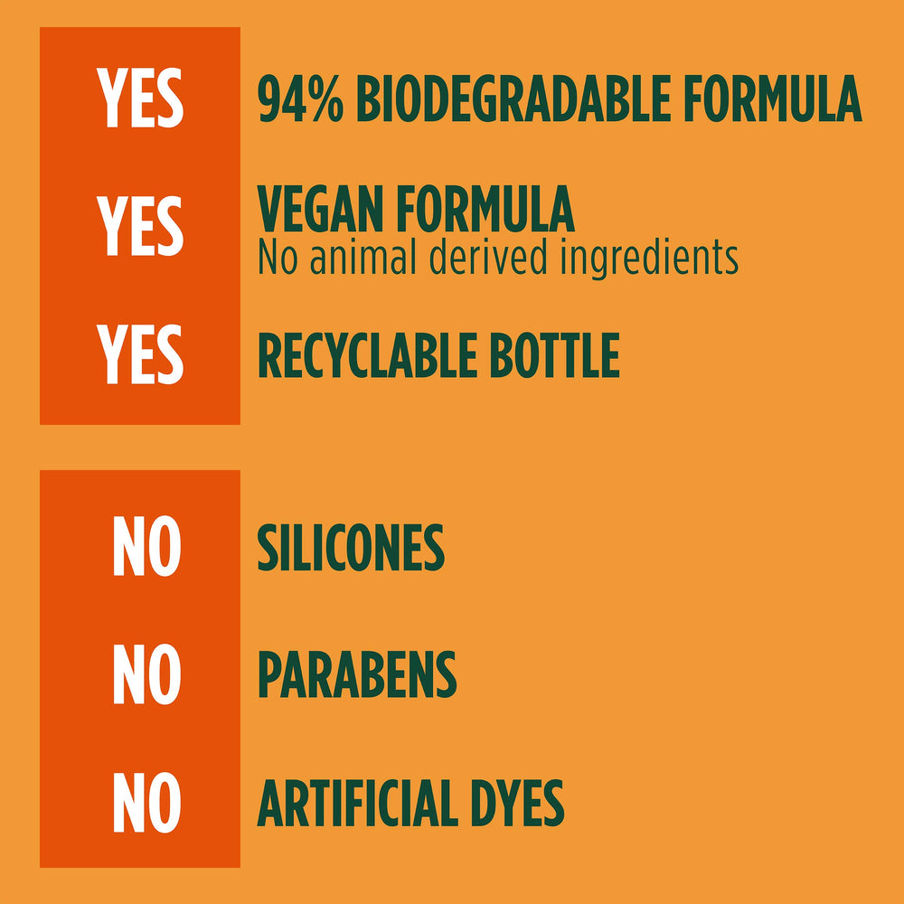 Sin siliconas ni parabenos, cuidado ligero del cabello Garnier Fructis.