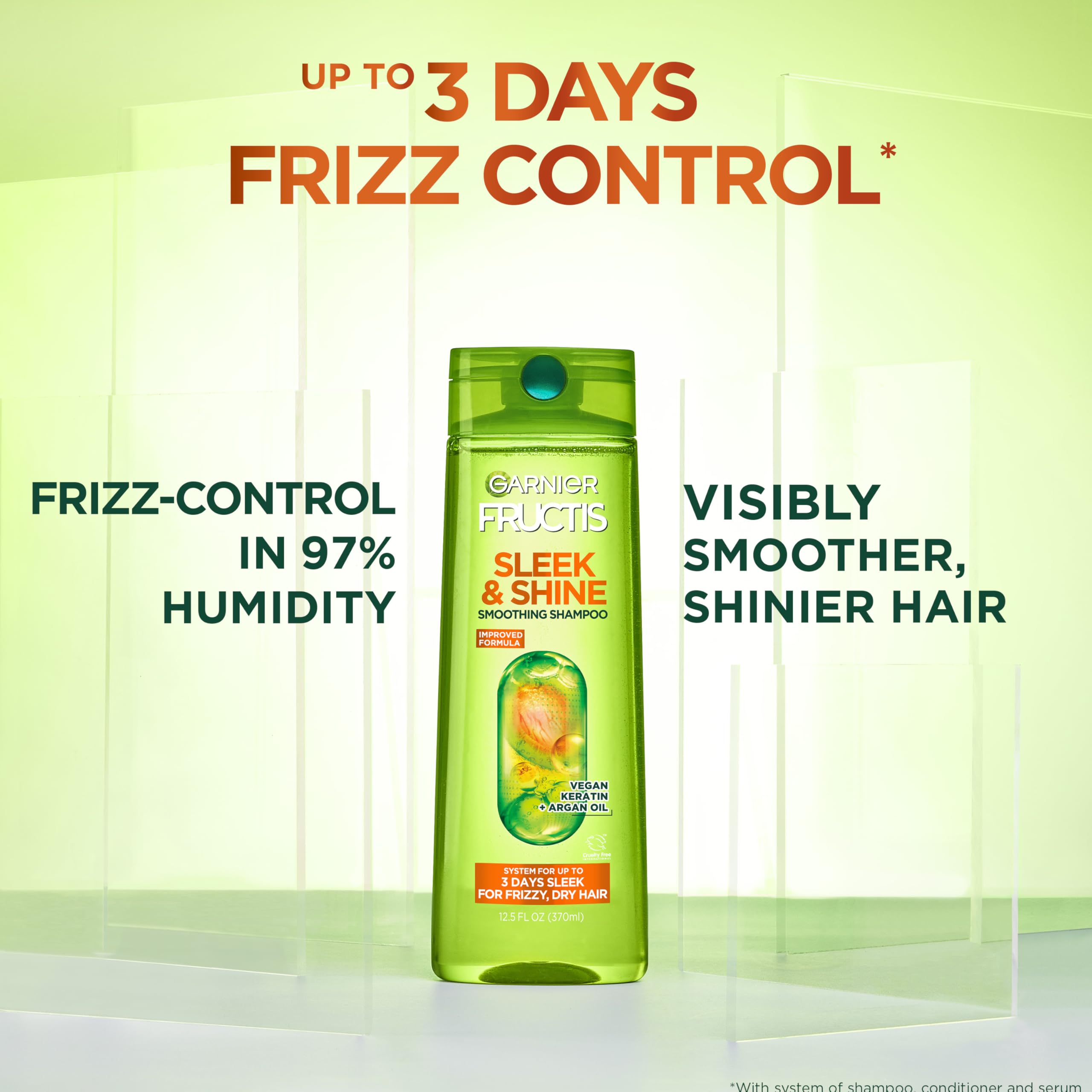 Aceite de argán de Garnier Sleek y Shine para brillo intenso.