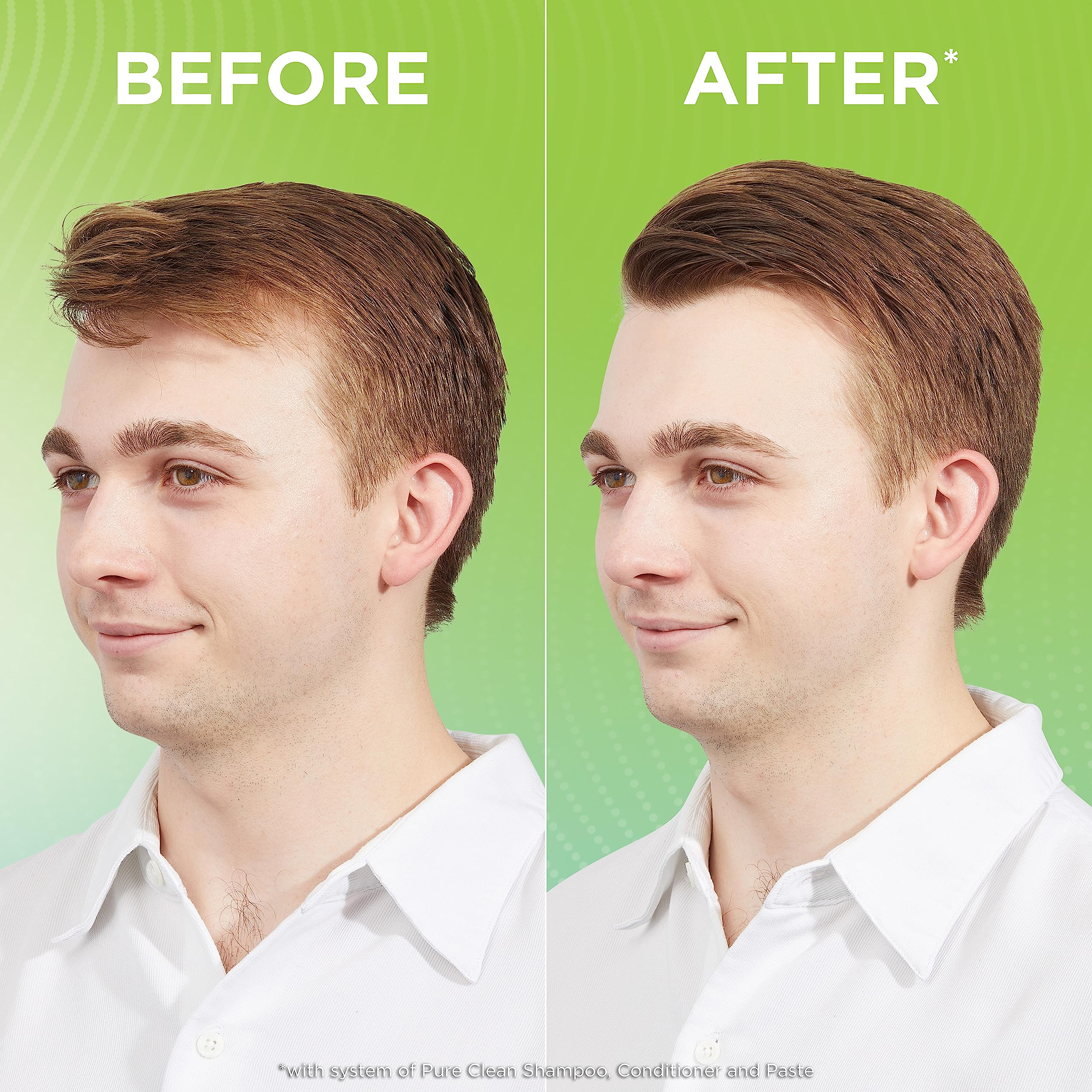 Garnier Fructis Style Pure Clean: peinado con brillo natural tras aplicar la pasta