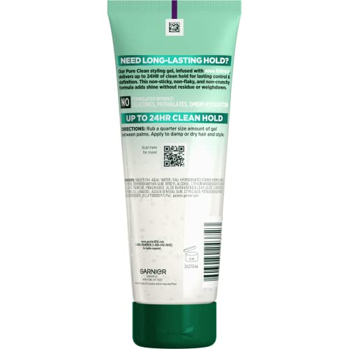Garnier Fructis Style Pure Clean Gel: gel en la mano para aplicación rápida y control del brillo.