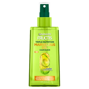 Garnier Fructis Triple Nutrición Elixir: botella de aceite para cabello suave y nutrido