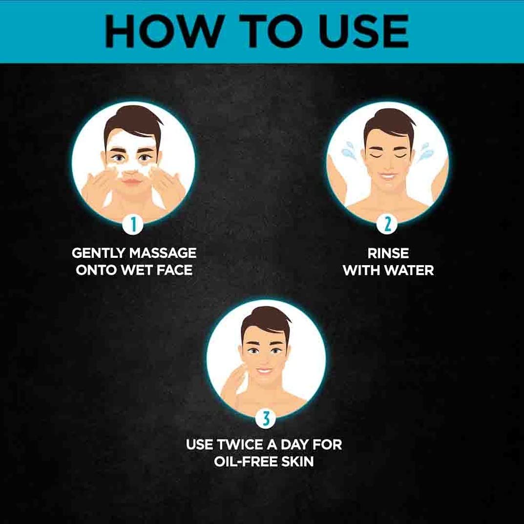 Mentol frío en la piel al aplicar Garnier para hombre.