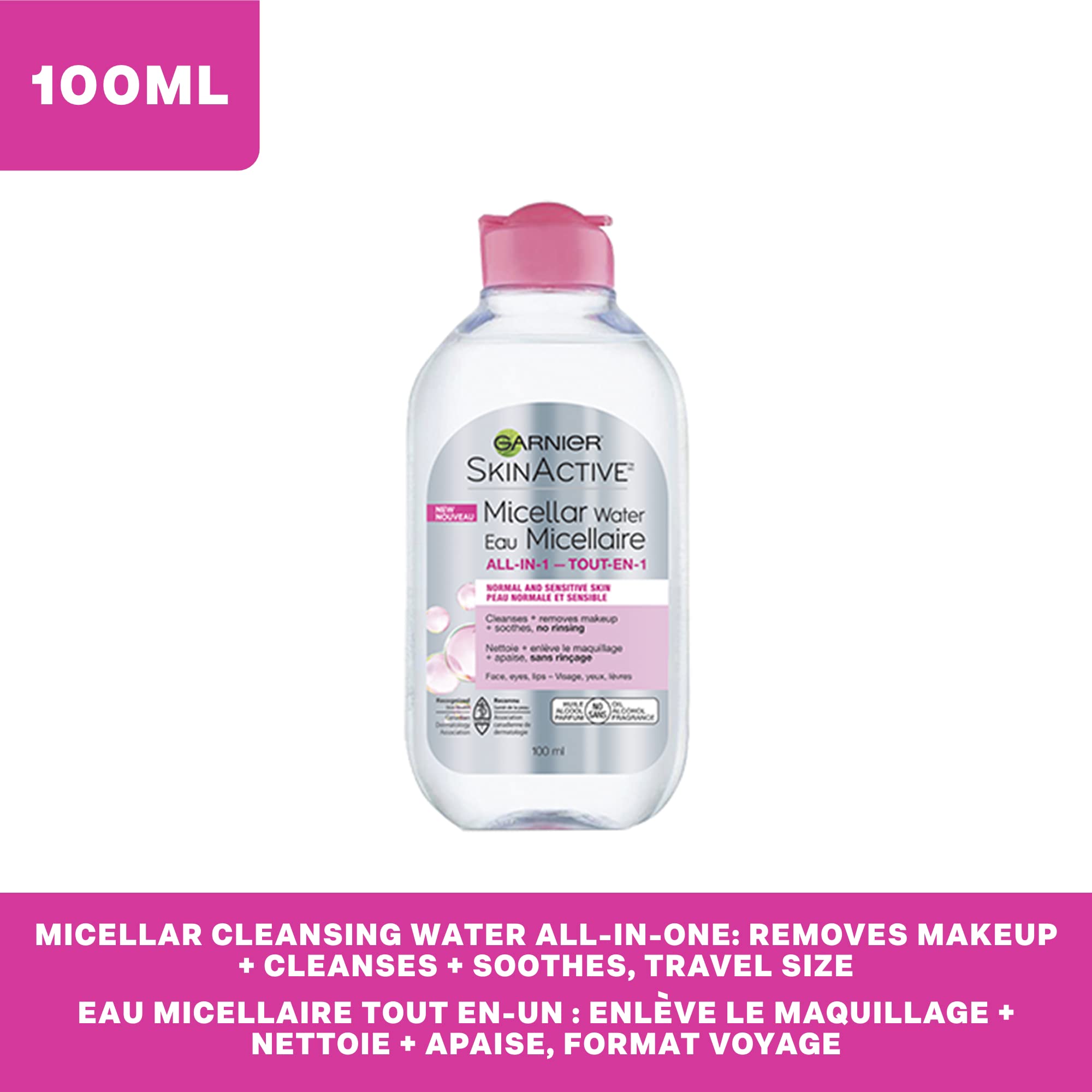 Garnier Agua Micelar certificado libre de crueldad.