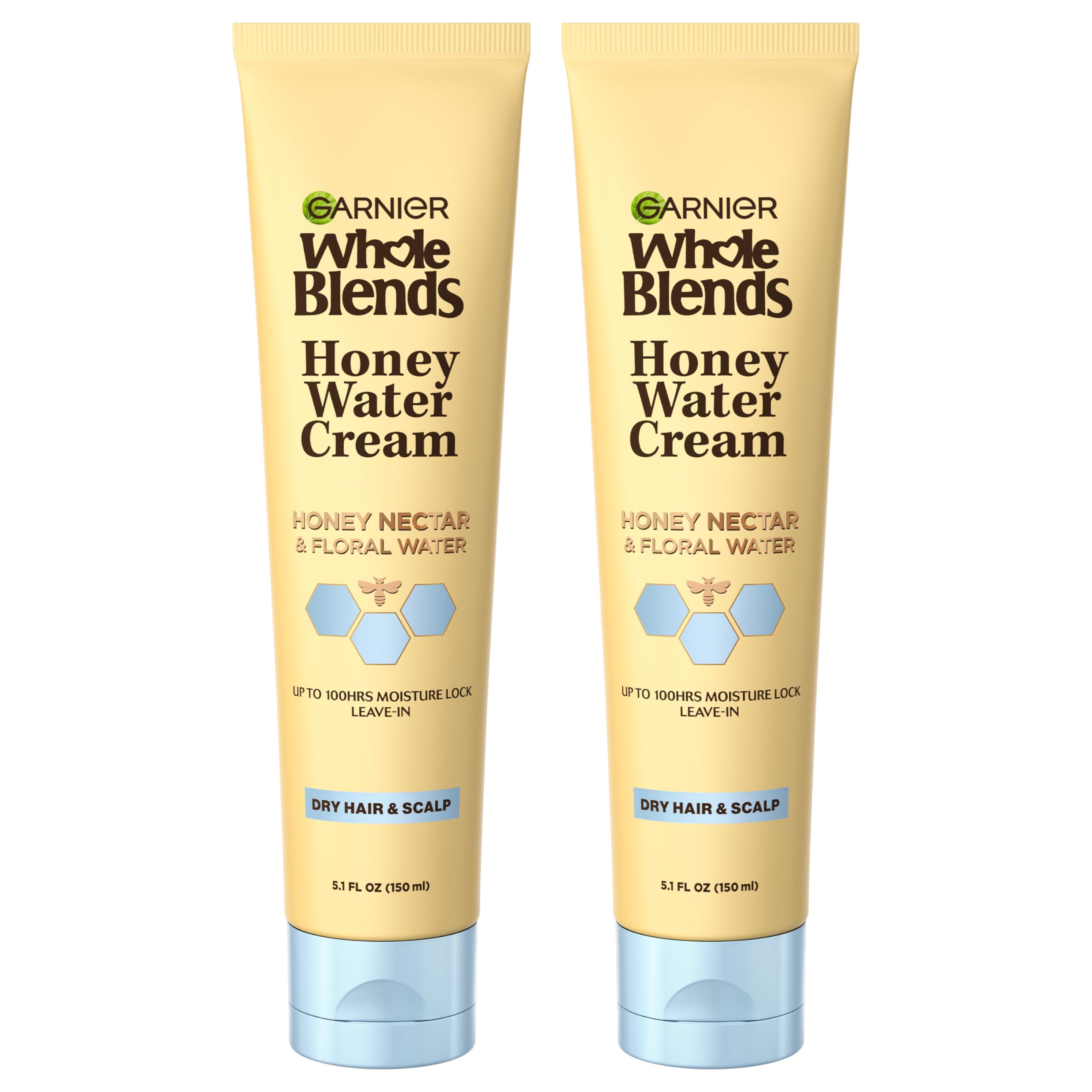 Garnier Mezclas Integrales Agua de Miel: bote visible y hidratación suave para cabello seco.