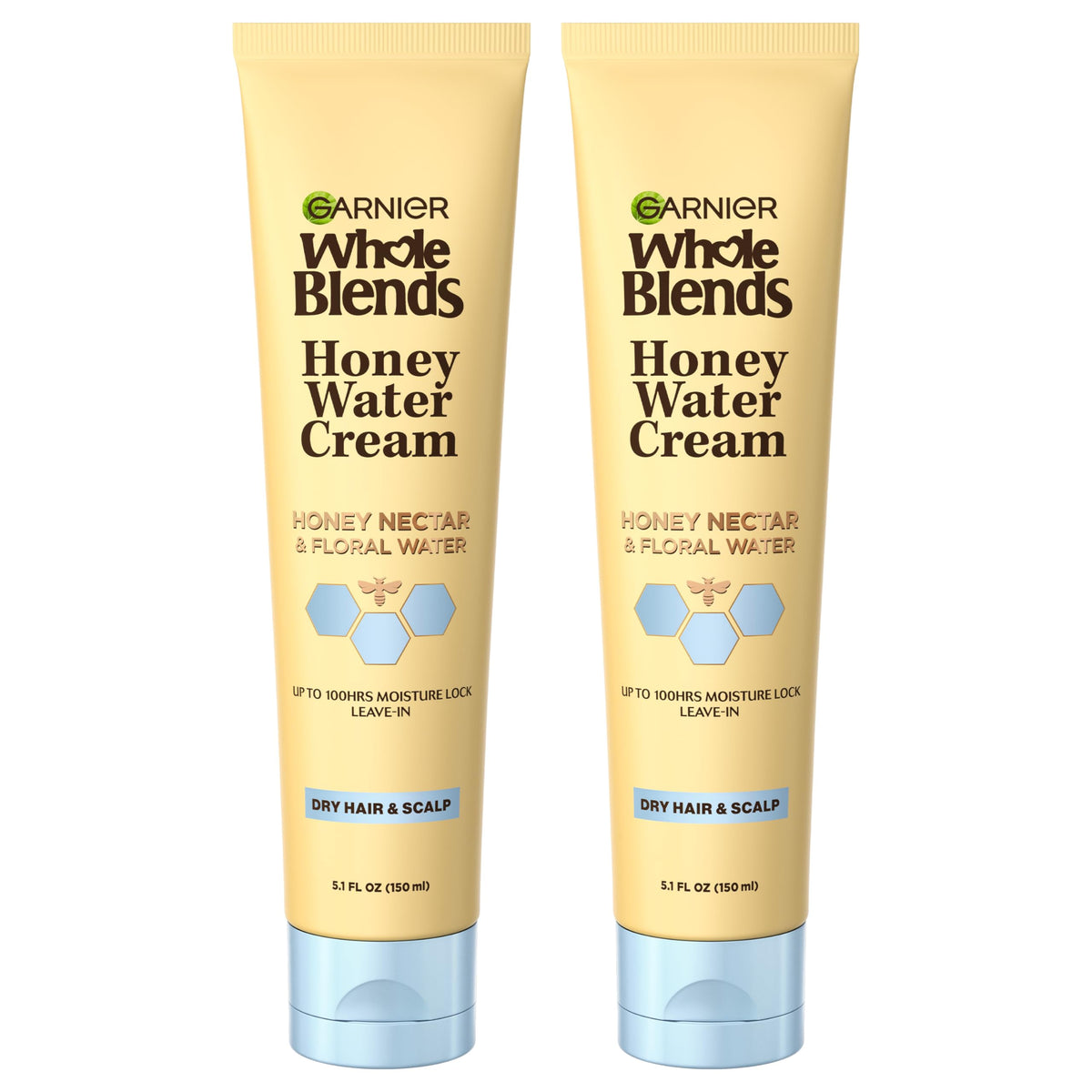 Garnier Mezclas Integrales Agua de Miel: bote visible y hidratación suave para cabello seco.