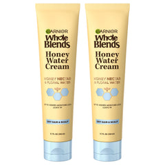 Garnier Mezclas Integrales Agua de Miel: bote visible y hidratación suave para cabello seco.