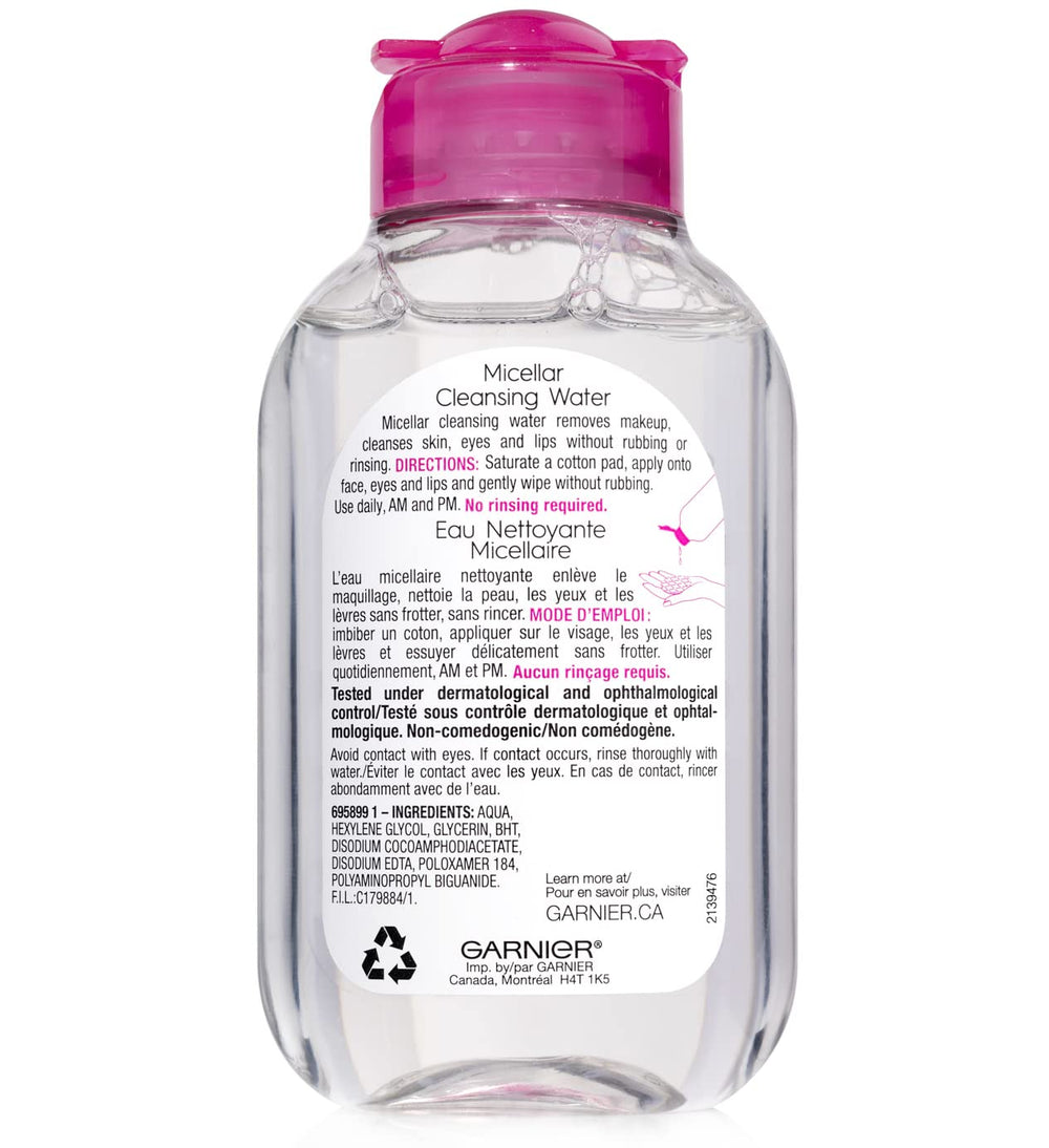 Uso diario por la mañana y la noche con Garnier Agua Micelar.