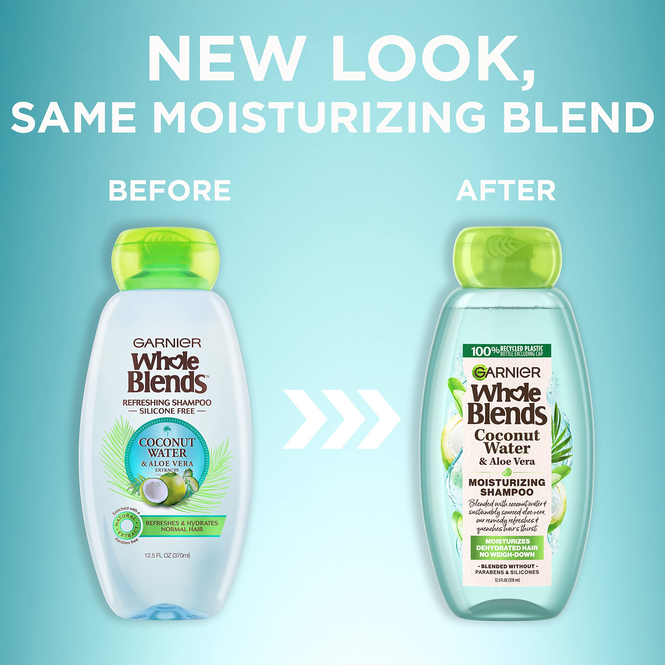 Garnier Whole Blends champú coco agua aloe fragancia fresca ideal para normal