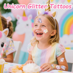 Tatuajes glitter Garsellen para cara y cuerpo, uso versátil.