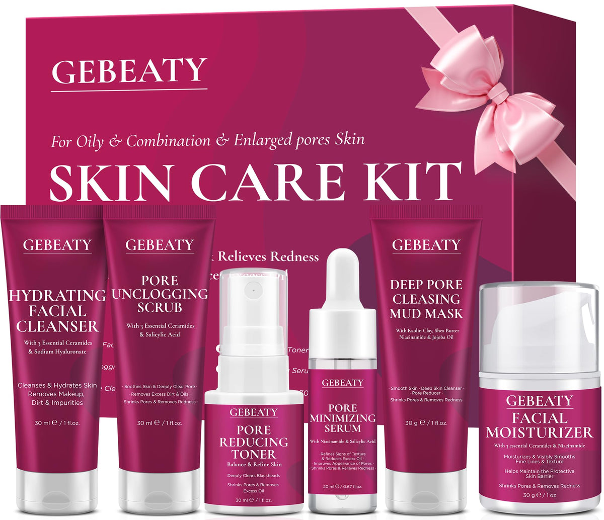 GEBEATY limpiador facial a base de agua purifica la piel y la deja fresca.
