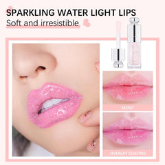 GECOMO Labial Brillo Frambuesa, con extractos de frambuesa para brillo nutritivo.