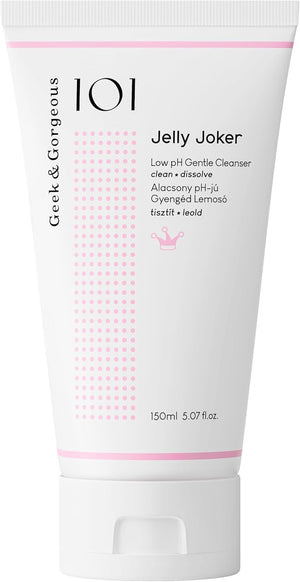 Geek & Gorgeous Jelly Joker: botella de limpiador gel suave para piel limpia.