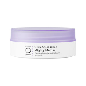 Botella de Geek & Gorgeous Mighty Melt lista para desmaquillar con suavidad.