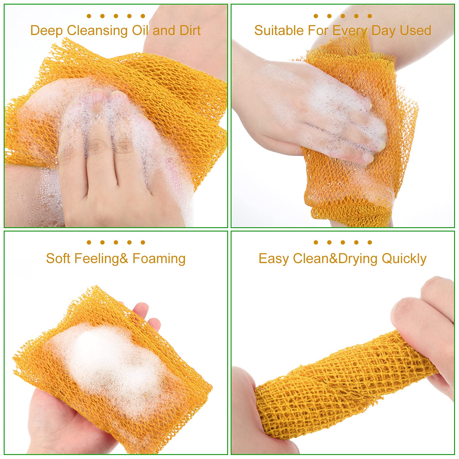 Geiserailie esponja de baño con textura rugosa para exfoliar.