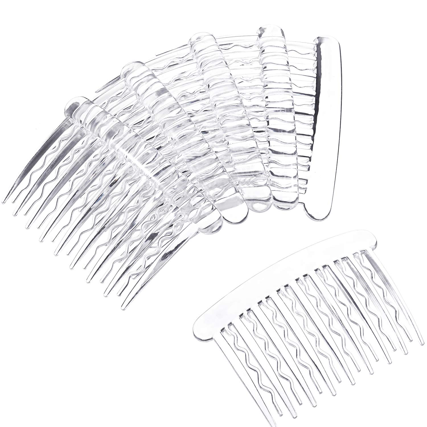 Gejoy peine plástico con dientes rectos para cabello fino.