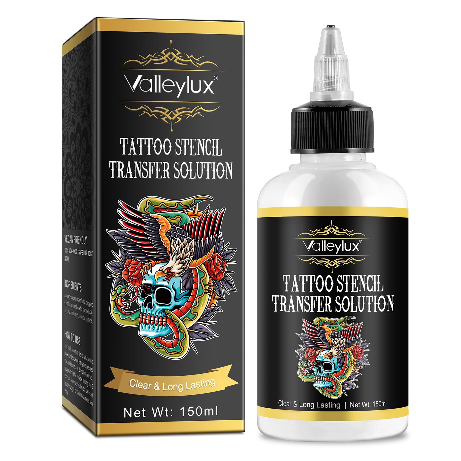 Gel de transferencia para plantillas de tatuaje, adherencia precisa.