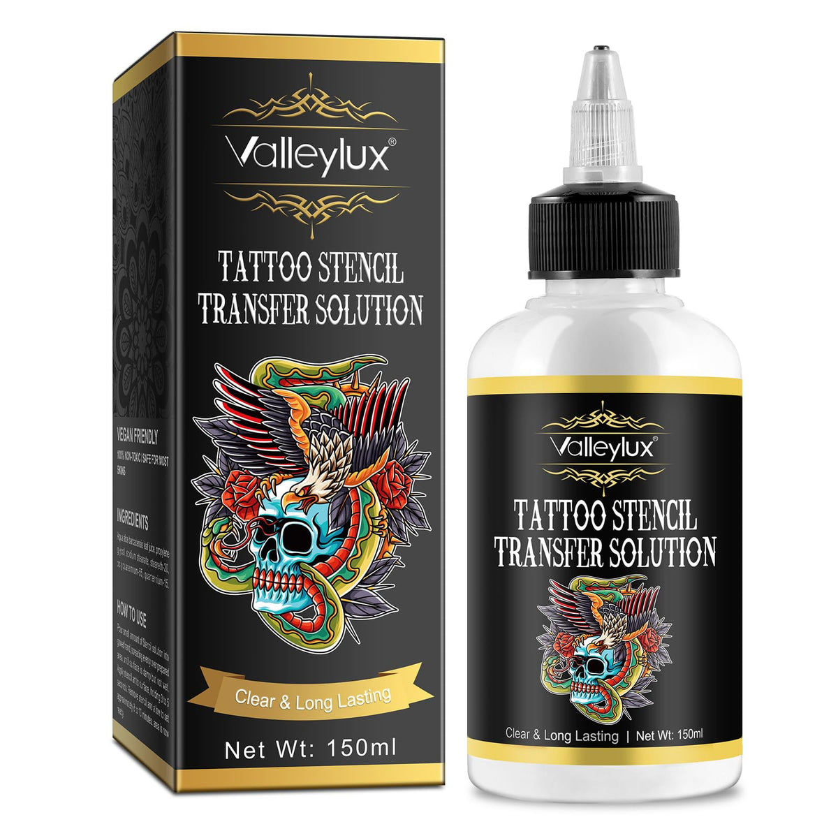 Gel de transferencia para plantillas de tatuaje, adherencia precisa.