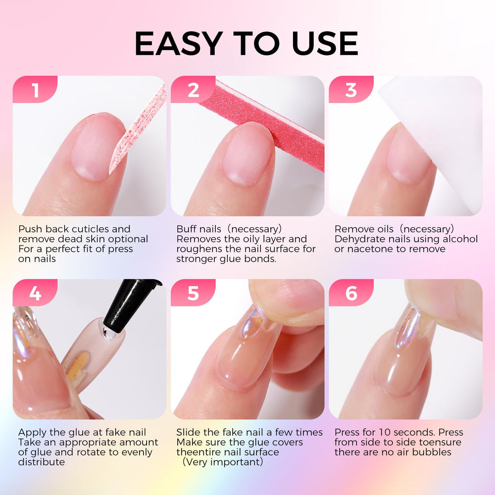 GELLAKTIK aplicación segura para uñas artificiales