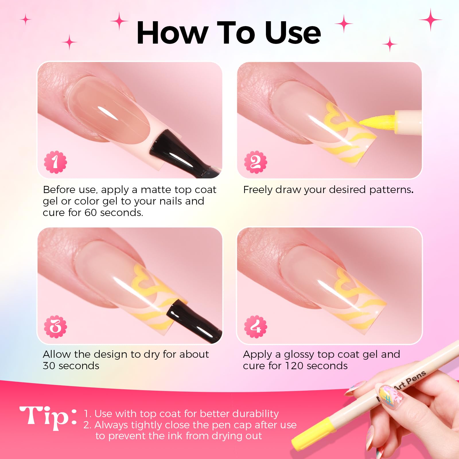 GELLAKTIK lapices uñas, empaque portátil para llevar tu arte a cualquier lugar.