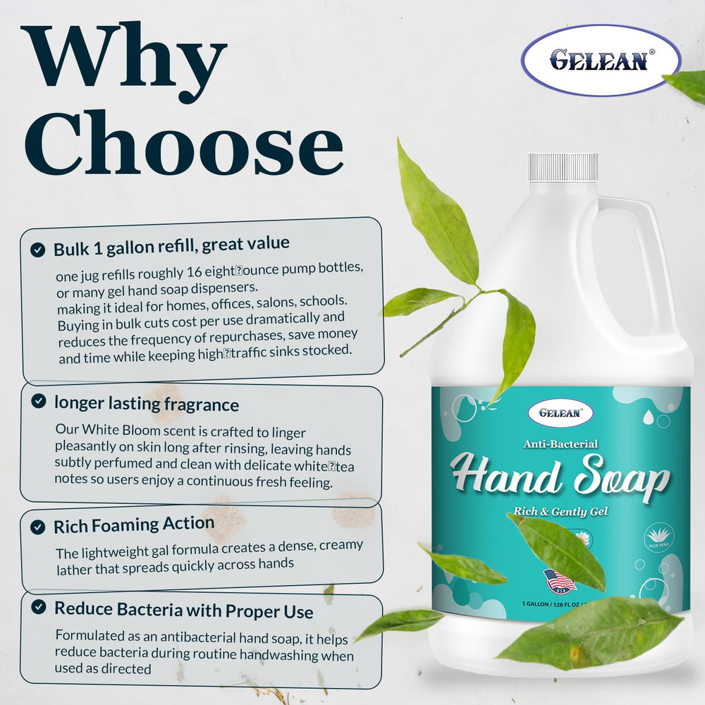 GELEAN recarga de 128oz, ahorro y menos recargas.