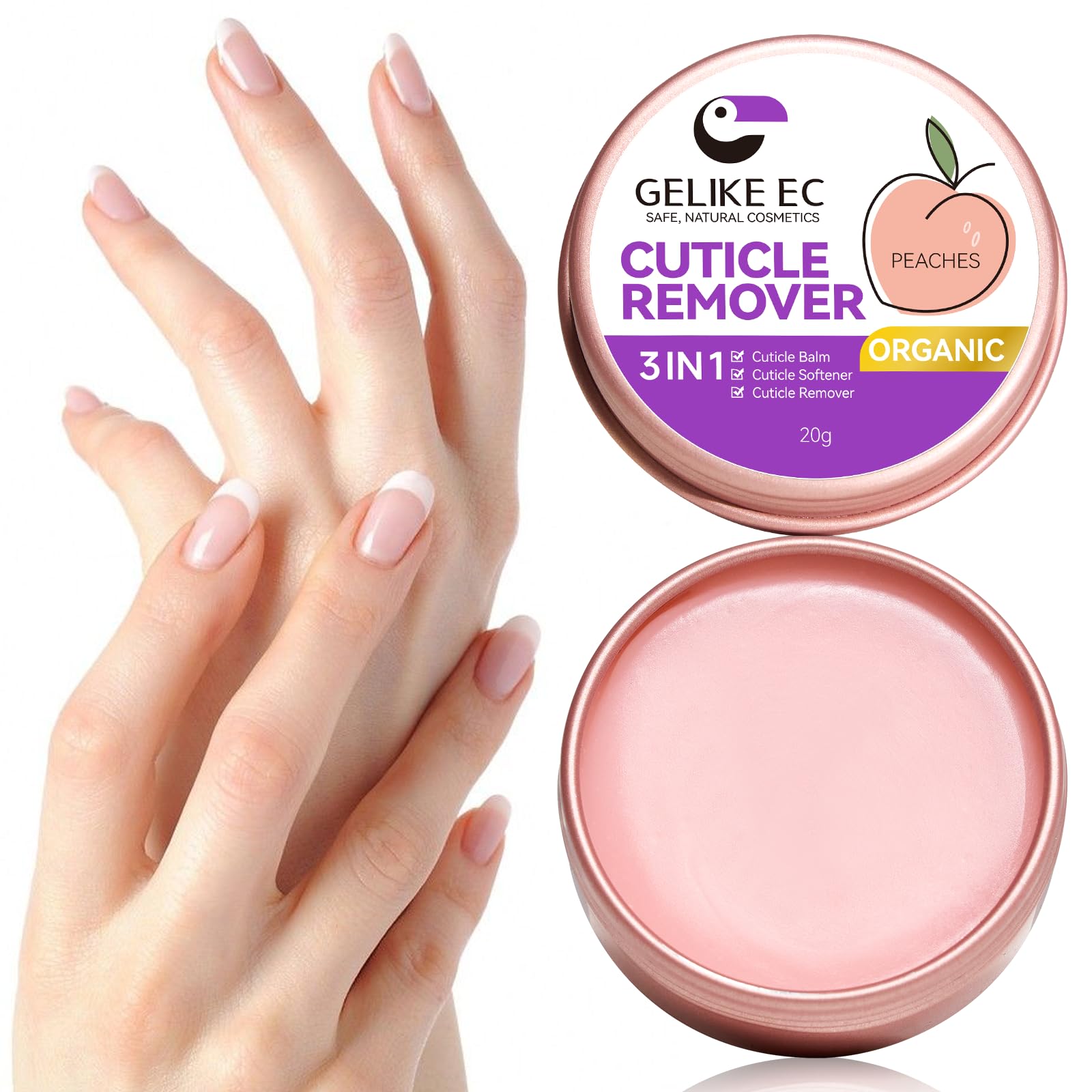 Gelike EC crema para cutículas profesional para suavizar y preparar uñas para tratamiento