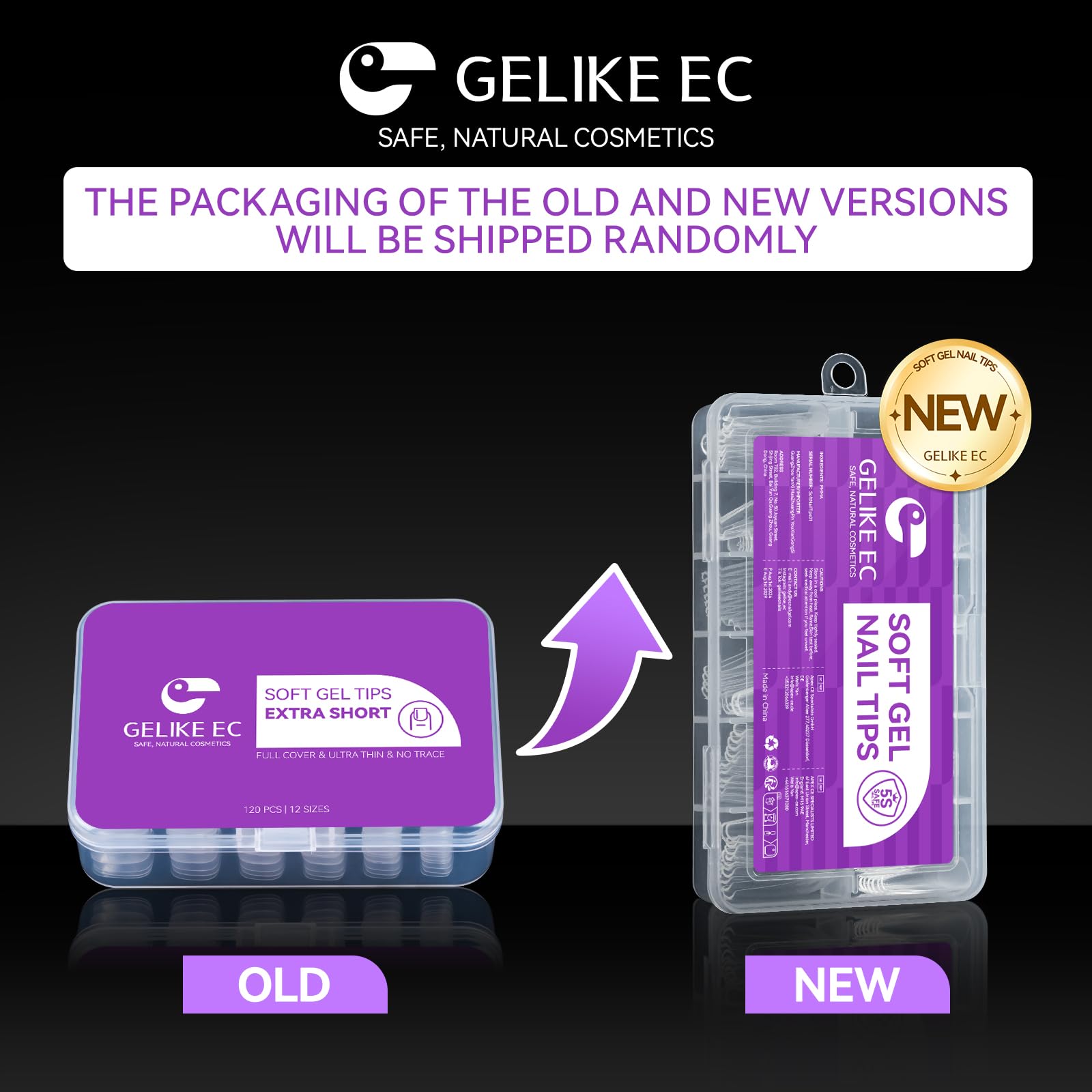 Gelike EC, kit de 120 piezas, variedad para arte de uñas.