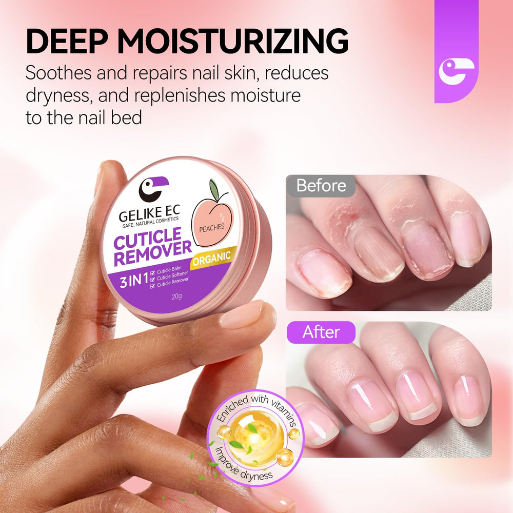 Reparación de cutículas con Gelike EC y vitaminas A y E