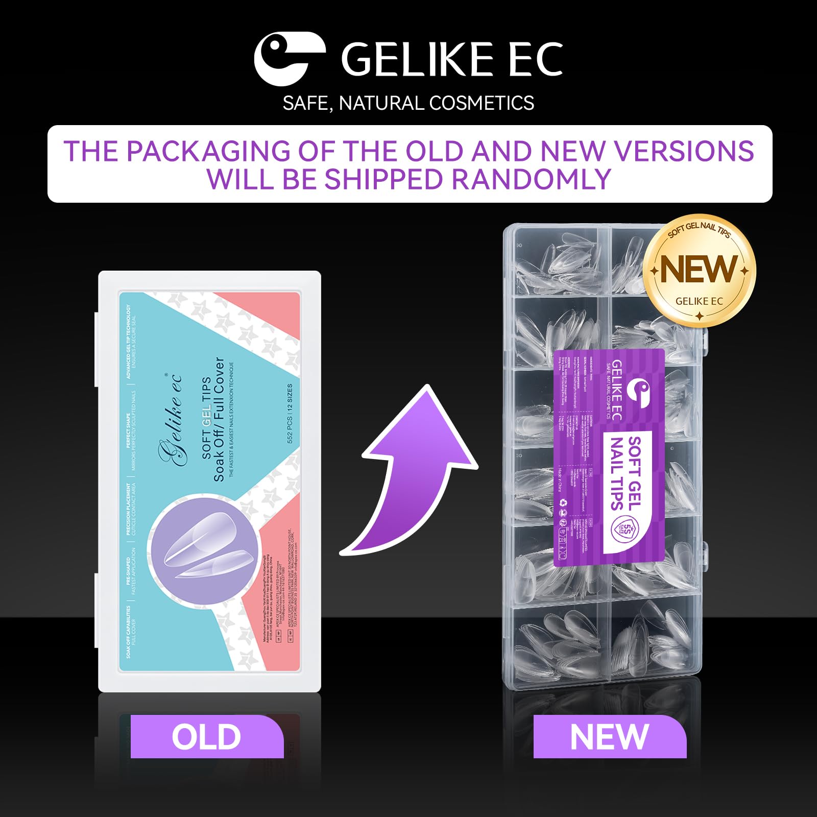 Gelike EC tips uñas almendra uso DIY en casa con resultados posibles