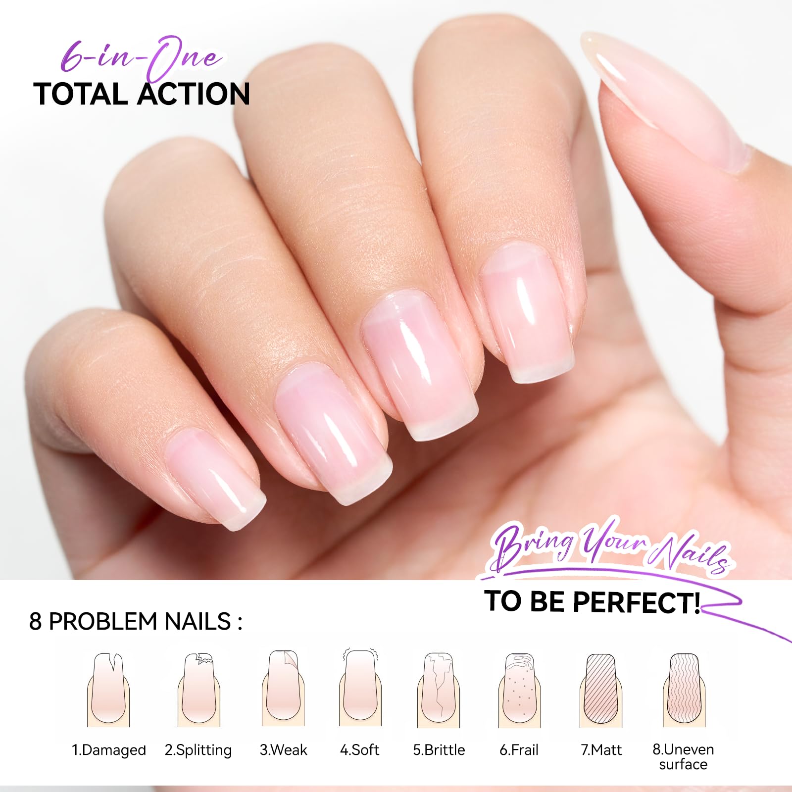 Gelike ec: uñas con brillo natural y aspecto saludable.
