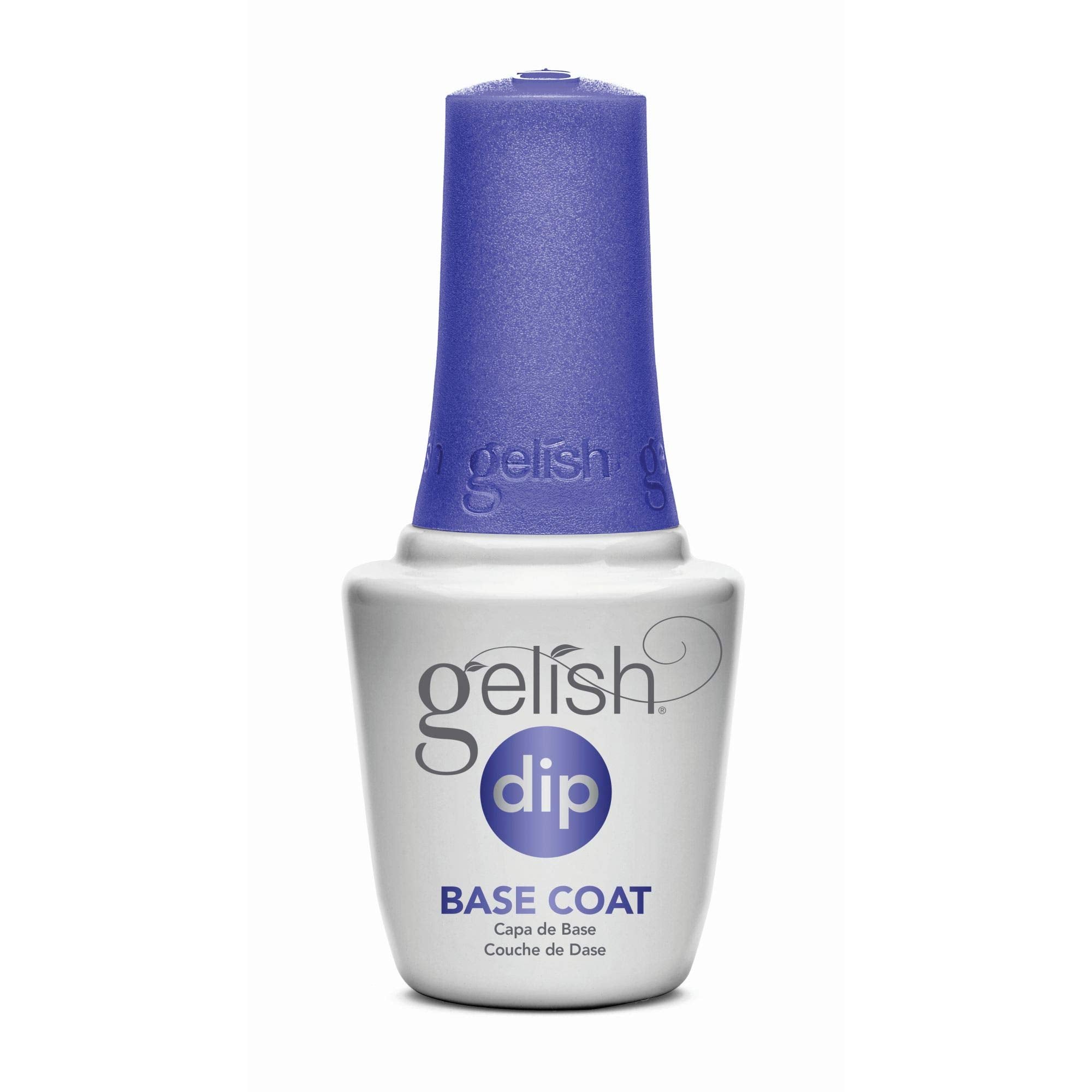 Gelish capa-base-dip para inmersión ofrece acabado suave y uniforme.