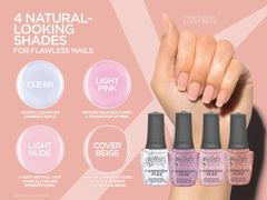 Gelish Foundation Flex, aplica una capa para dar volumen y forma a las uñas.