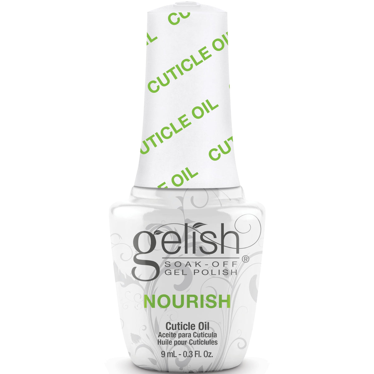 Gelish Mini Nourish: botella de aceite para cutículas con hidratación rápida.